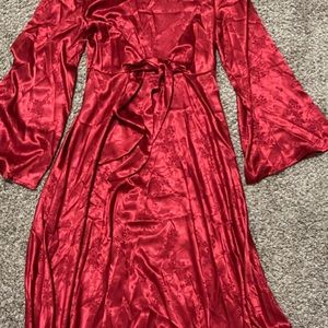 Long Bright Red Maxi Dress In a Woman’s Small.